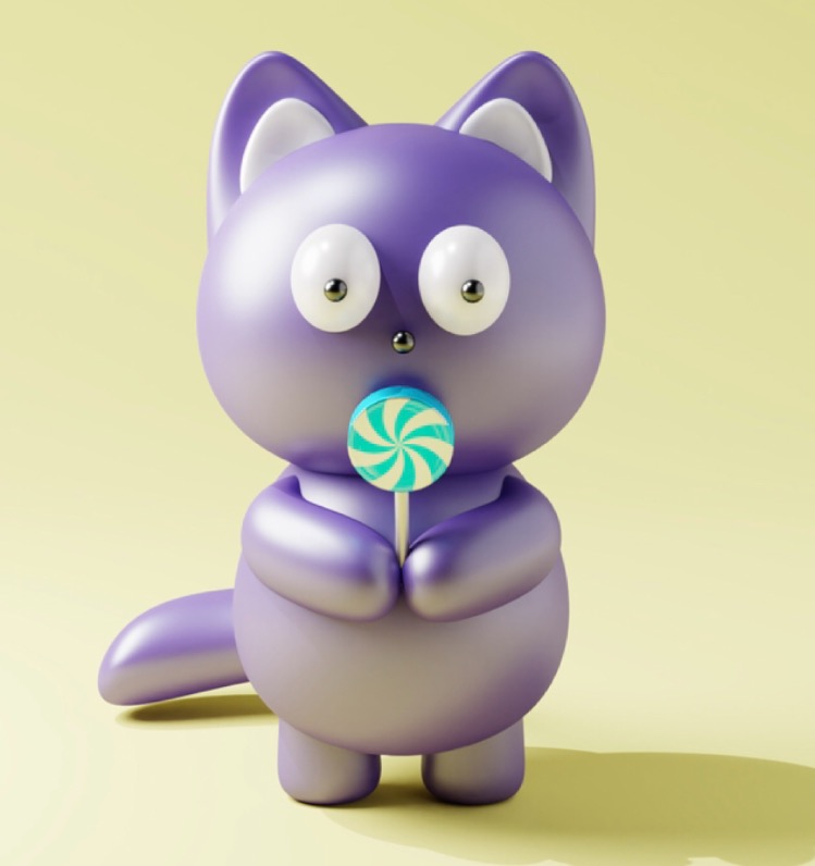 HBAR NFT Collection KITTY CAT 3D gen 1